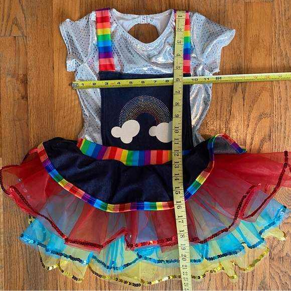 A Wish Come True Rainbow Rocks Dance Costume Size ISC - Picture 12 of 13